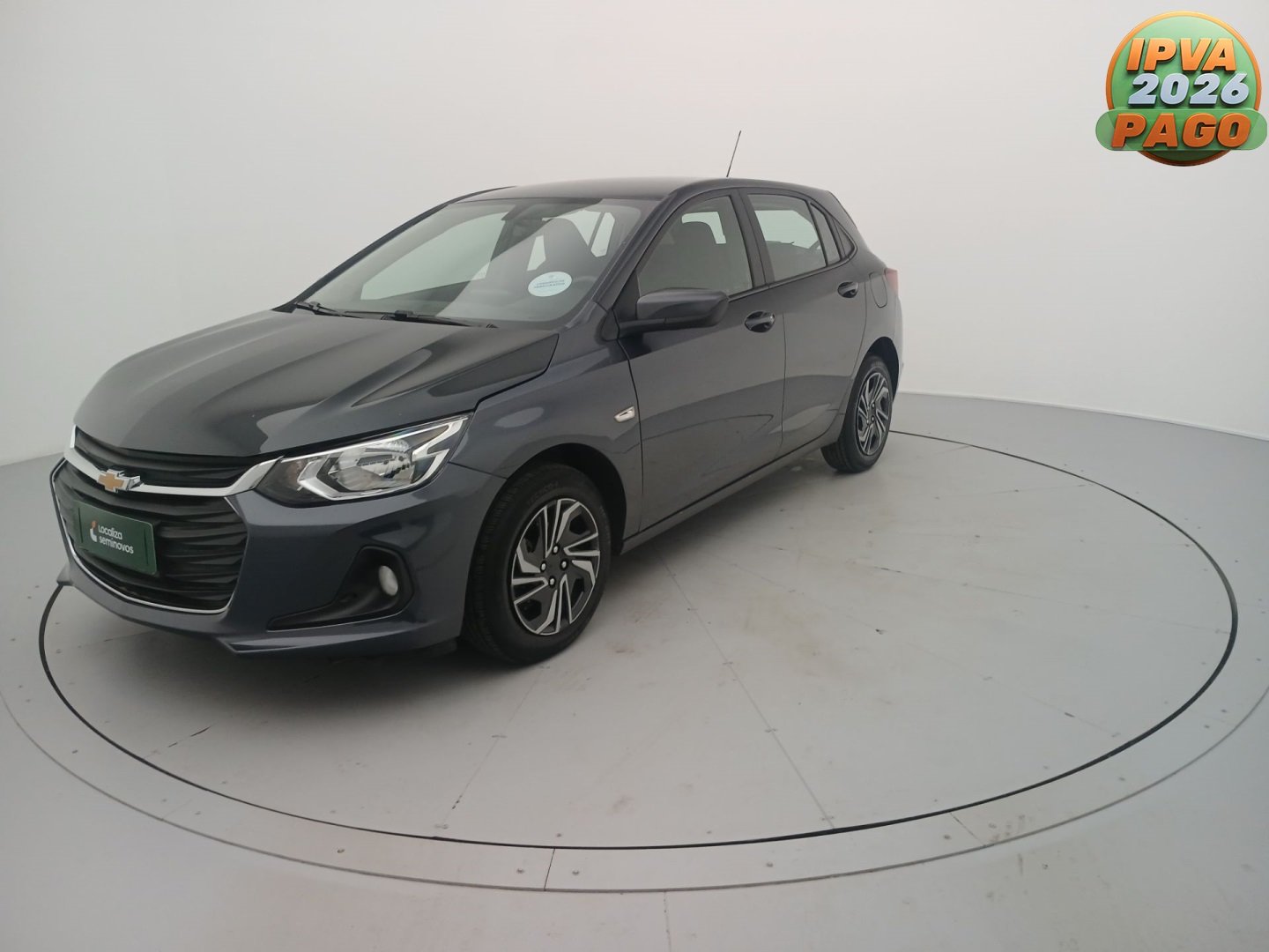 Chevrolet Onix HATCH LT 1.0 12V TB Flex 5p Mec. na cor Cinza em Maringá / PR - 987428