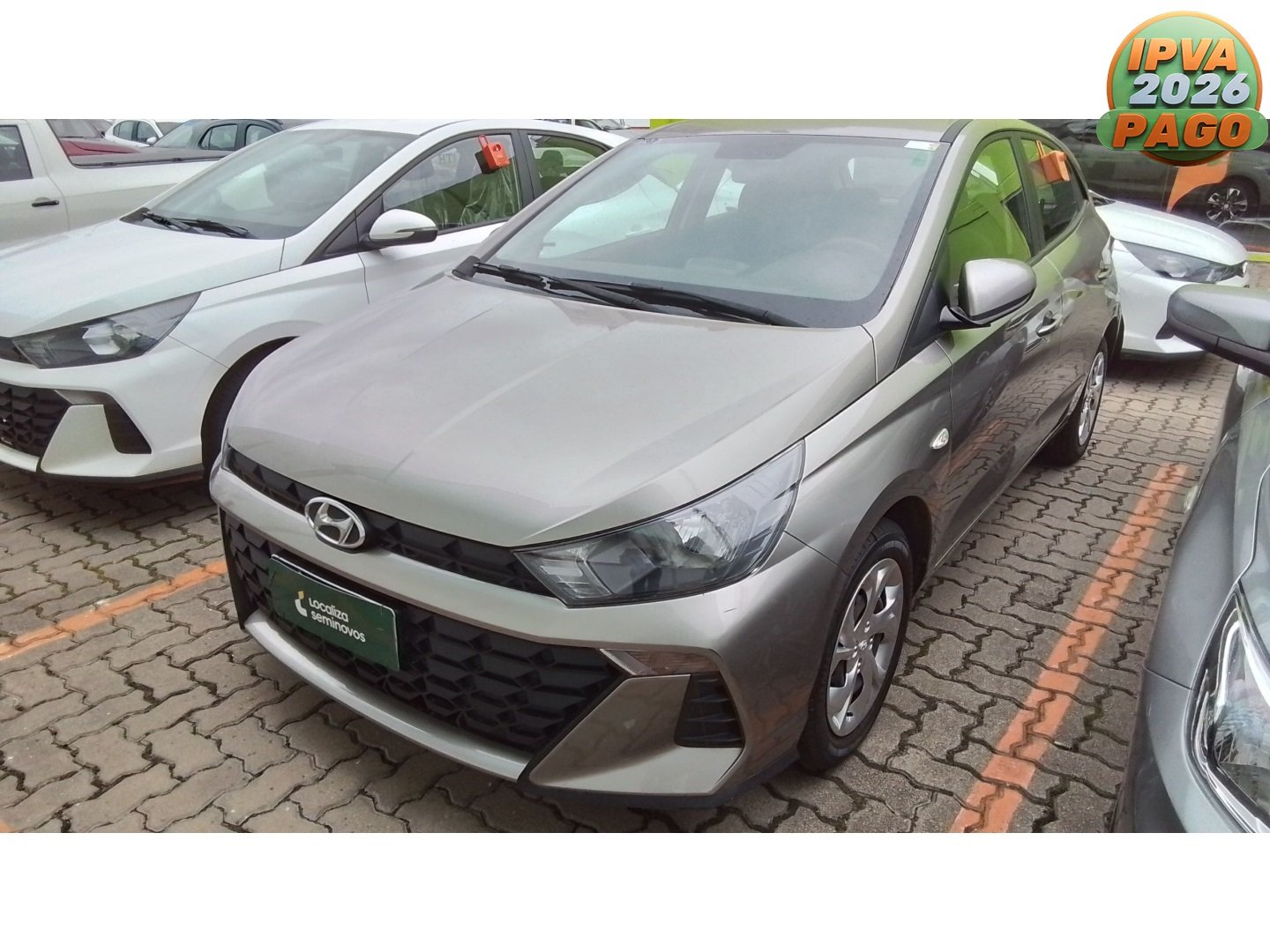 Hyundai HB20 Sense Plus 1.0 Flex 12V Mec. na cor Prata no Pelotas / RS - 988963