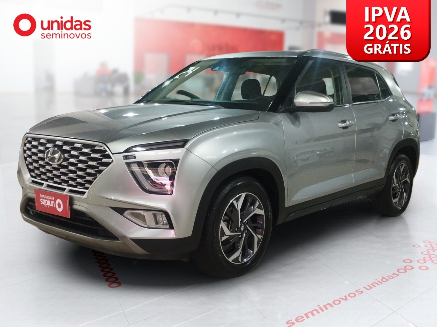 Hyundai Creta Limit. Safety 1.0 TB 12V Flex Aut. na cor Prata no Canoas / RS - 989941