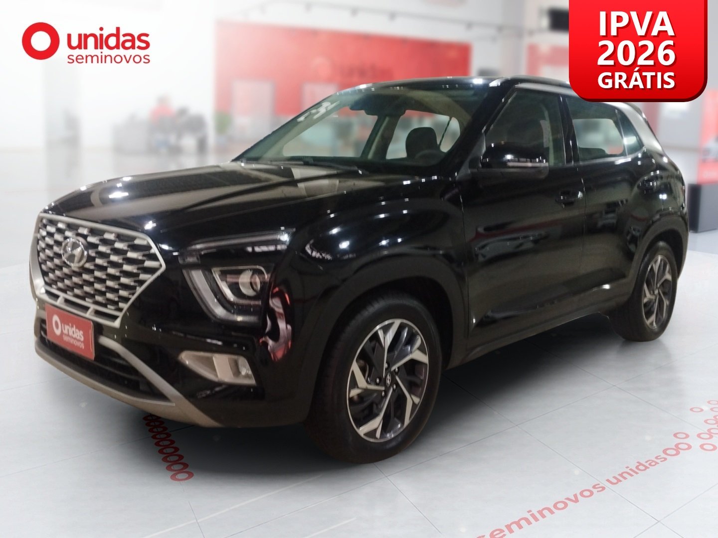 Hyundai Creta Limit. Safety 1.0 TB 12V Flex Aut. na cor Preto no Canoas / RS - 989948
