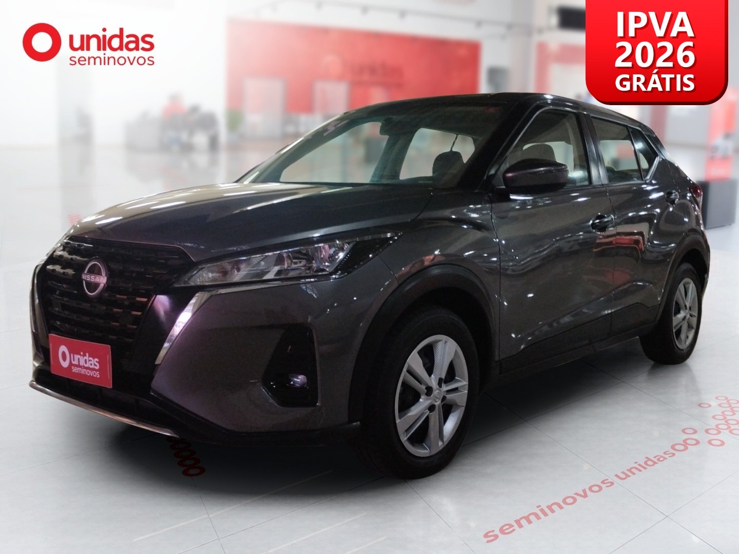 Nissan KICKS Active 1.6 16V Flex Aut. na cor Cinza no Canoas / RS - 989949