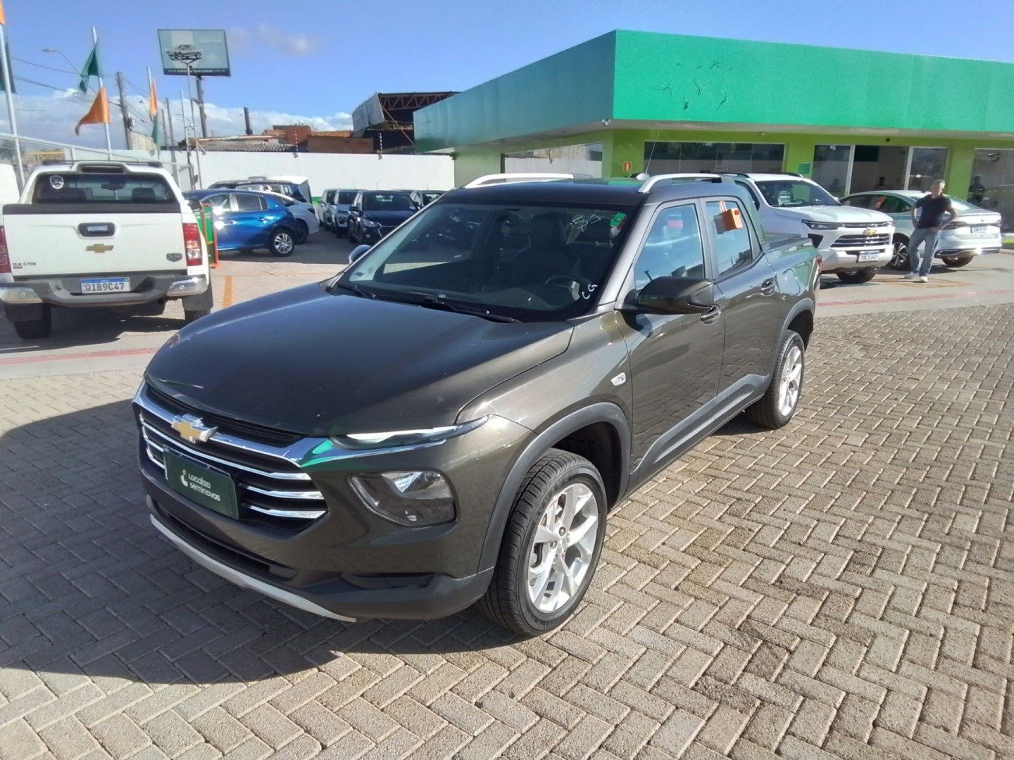 Chevrolet Montana LTZ 1.2 Turbo Flex 12V 4p Aut. na cor Verde no São Leopoldo / RS - 994072
