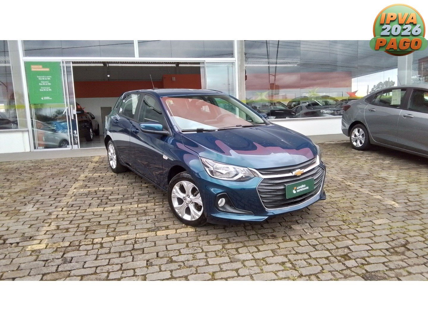 Chevrolet Onix HATCH LTZ 1.0 12V TB Flex 5p Aut. na cor Azul em Jaraguá do Sul / SC - 994110