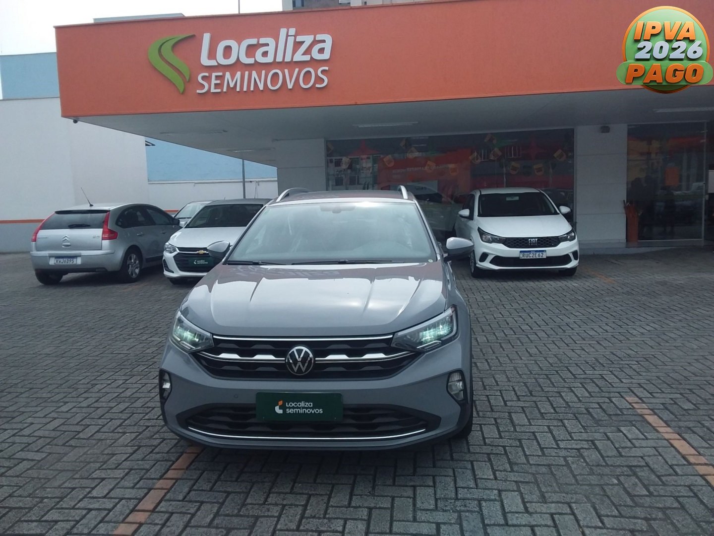Volkswagen Nivus Highline 1.0 200 TSI Flex Aut. na cor Cinza em Jaraguá do Sul / SC - 994202