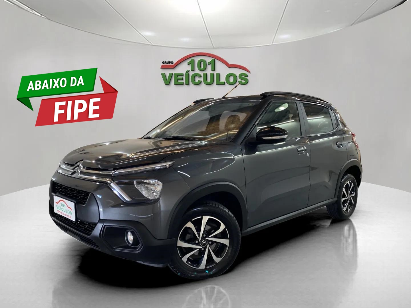 Citroën C3 Feel Pack 1.6 Flex 16V 5p Aut. na cor Cinza em São José / SC - 996823