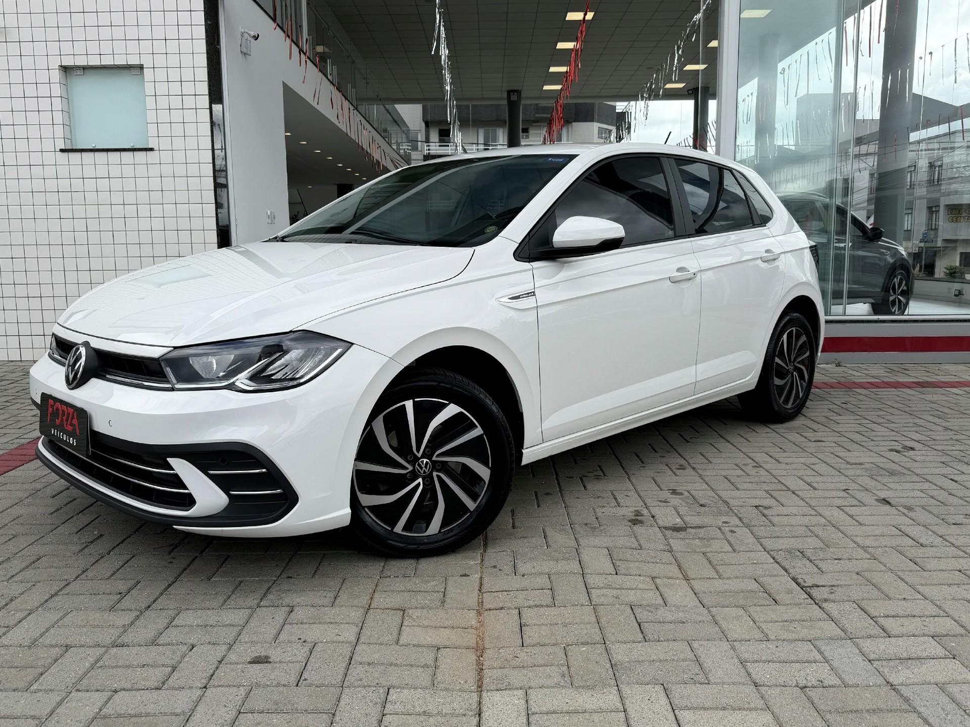 Volkswagen Polo Highline 200 TSI 1.0 Flex 12V Aut. na cor Branco em São Mateus do Sul / PR - 997716