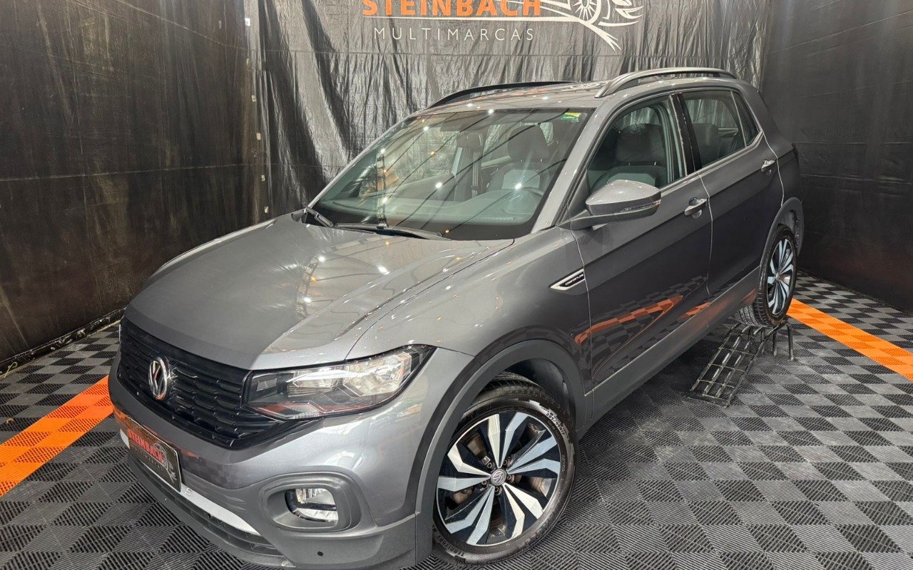 Volkswagen T-Cross 200 TSI 1.0 Flex 12V 5p Aut. na cor Cinza em Santo Amaro da Imperatriz / SC - 997723