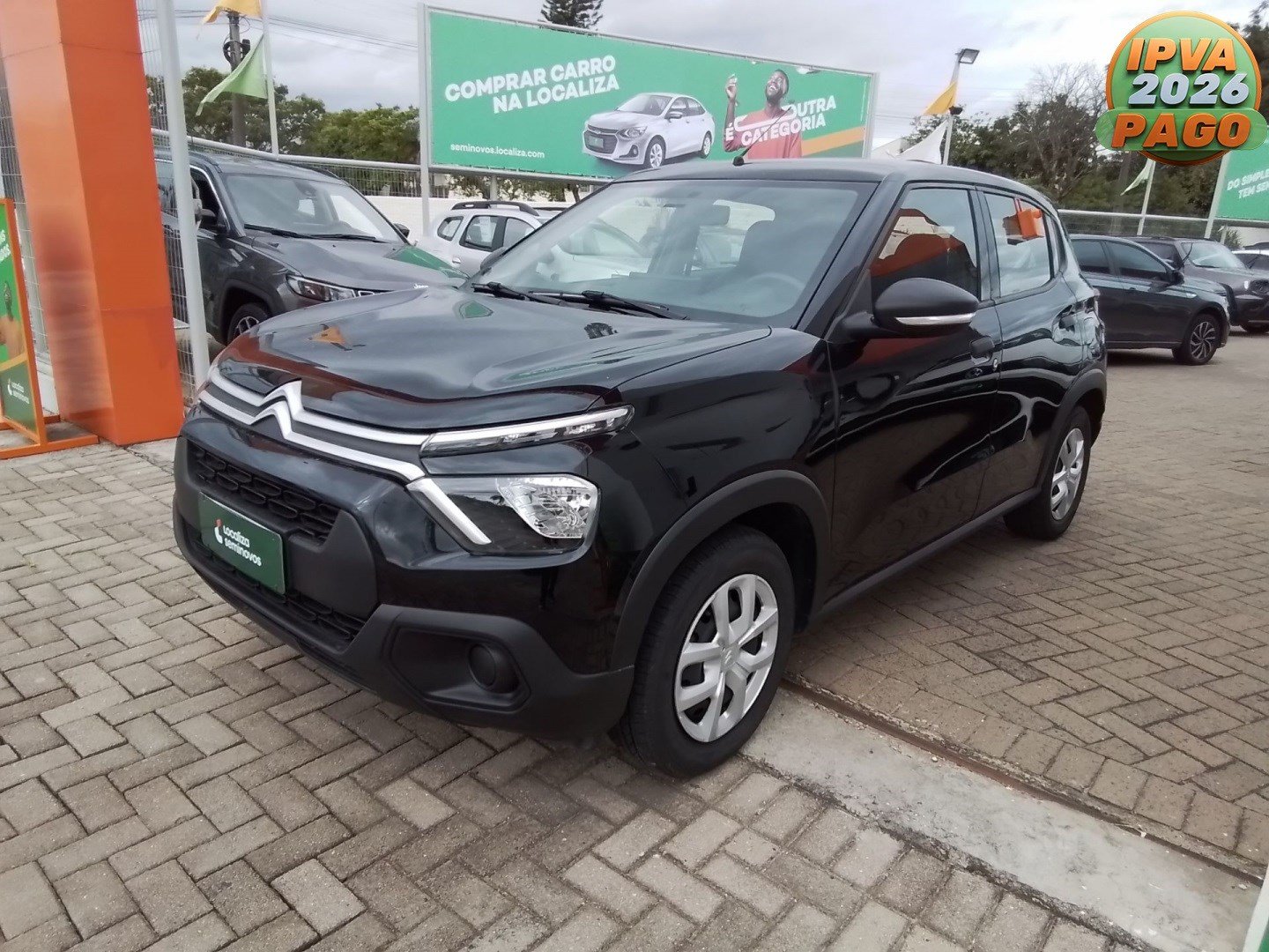 Citroën C3 Live Pack 1.0 Flex 6V 5p Mec. na cor Preto em Lages / SC - 998030