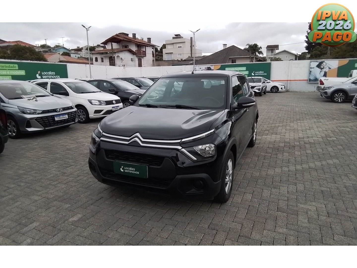 Citroën C3 Live Pack 1.0 Flex 6V 5p Mec. na cor Preto em Lages / SC - 998494