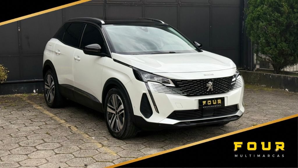 Peugeot 3008 Griffe 1.6 Turbo 16V 5p Aut. na cor Branco em Florianópolis / SC - 9987