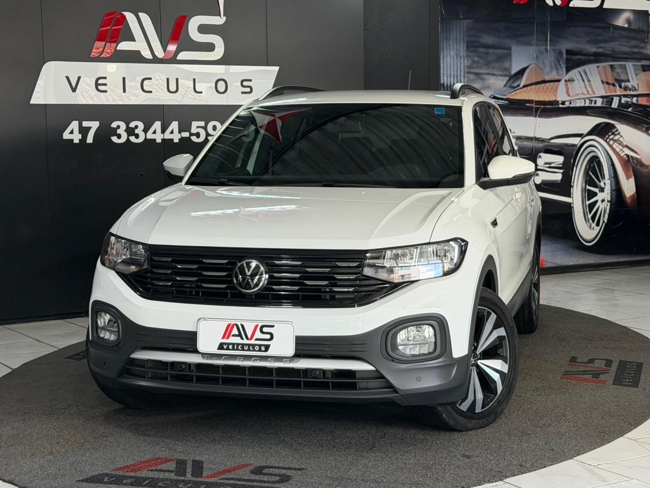 Volkswagen T-Cross 200 TSI 1.0 Flex 12V 5p Aut. na cor Branco em Itajaí / SC - 999280